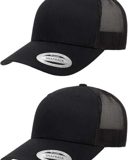 Yupoong Classic Premium Mesh 6 Panel Retro Trucker Cap | Mid Profile Snapback | OSFA | Bulk Pack Available