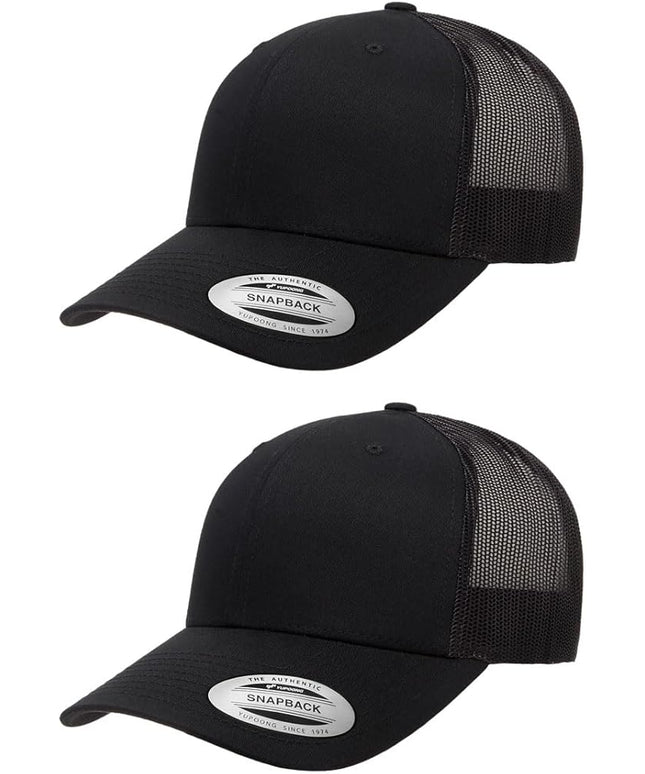 Yupoong Classic Premium Mesh 6 Panel Retro Trucker Cap | Mid Profile Snapback | OSFA | Bulk Pack Available