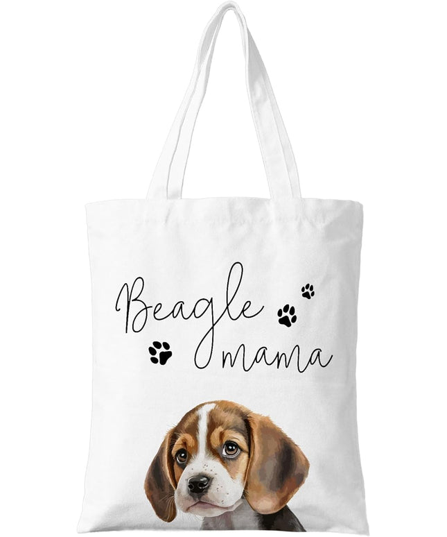 Dog Mama Canvas Tote Bag for Women, Dogs Lover Gift for Dog Mom, Birthday Christmas Cute Rottweiler Gifts For Women.