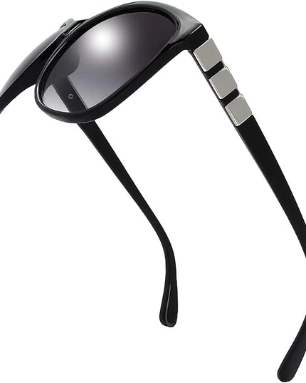 The Fresh Women's Oversized Square Jackie O Cat Eye Hybrid Butterfly Fashion Sunglasses - Exquisite Packaging