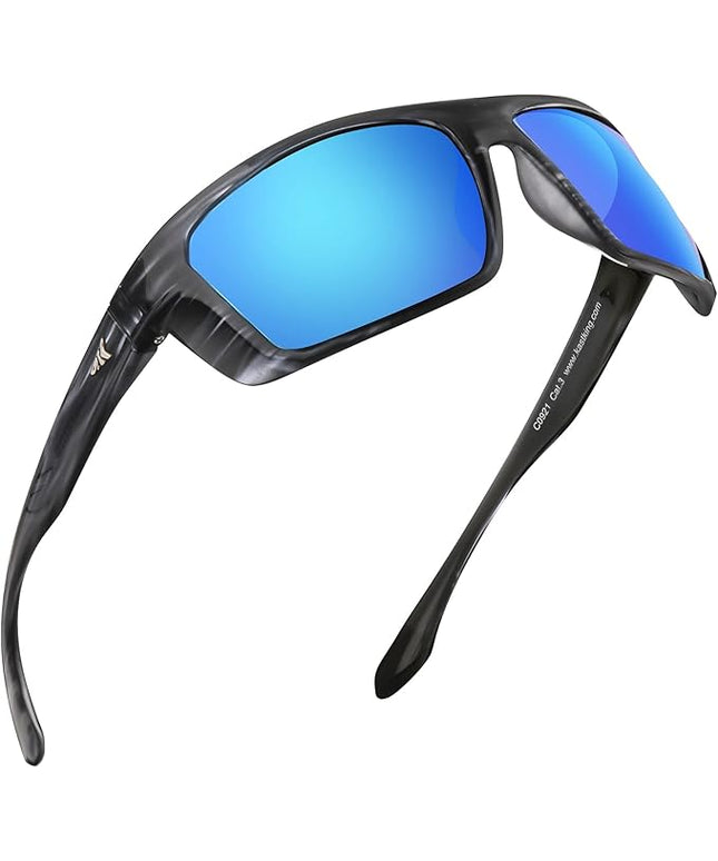 KastKing Huzzah Polarized Sport Sunglasses for Men and Women, Ideal for Driving Fishing Cycling and Running,UV Protection