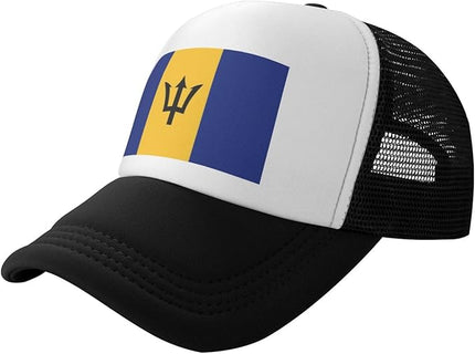Cute Flag Baseball Cap for Men Women Mesh Trucker Hat Adjustable Patriotic Snapback Baseball Hat for Sports Running