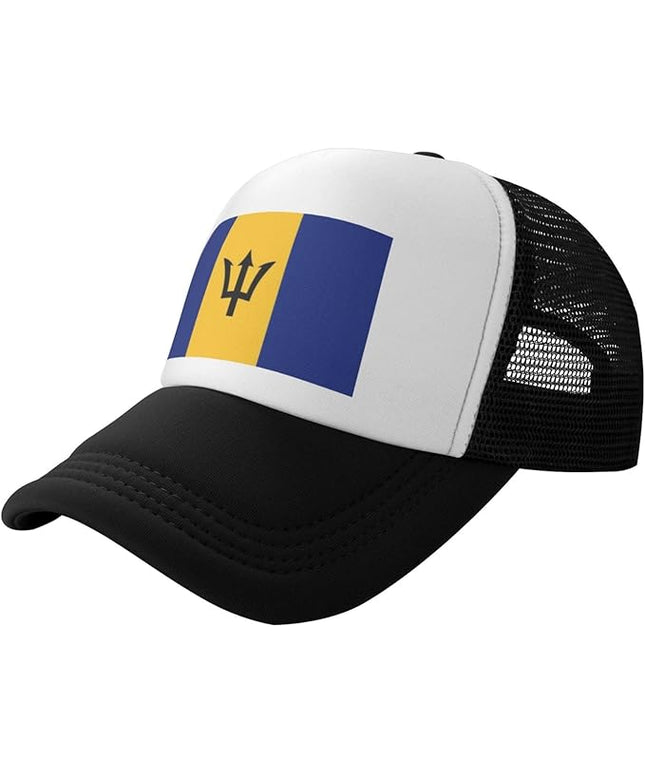 Cute Flag Baseball Cap for Men Women Mesh Trucker Hat Adjustable Patriotic Snapback Baseball Hat for Sports Running