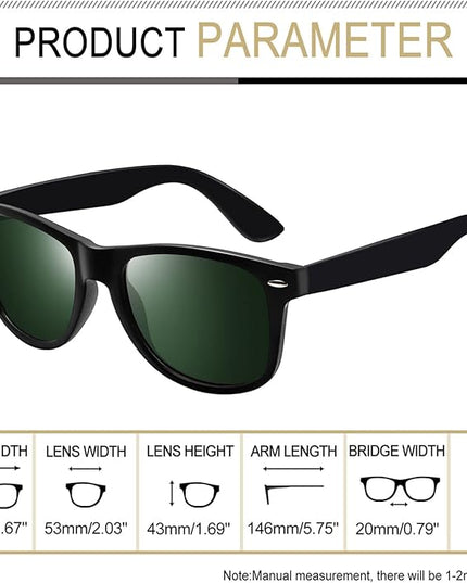 Joopin Square Sunglasses Polarized UV Protection Trendy Designer Sun Glasses Men Women