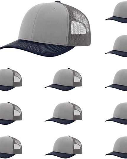 Richardson 112 Classic Six-Panel Adjustable Snapback Trucker Cap | Bulk Packs Available