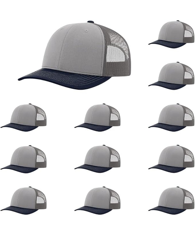 Richardson 112 Classic Six-Panel Adjustable Snapback Trucker Cap | Bulk Packs Available