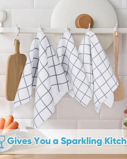AIDEA Microfiber Cleaning Cloth Roll, 50PK, Microfiber Kitchen Towels, Reusable Paper Towels Tear Away Cloth, Lint Free Rags for House, Window, Cleaning Supplies 11.5"×11.5"