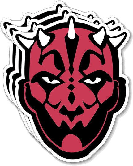 (3PCS) Sith Dark Force Face Sticker for Phone Tablet Laptop Car Truck Window | 2" Sticker