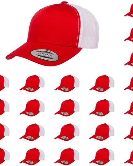 Yupoong Classic Premium Mesh 6 Panel Retro Trucker Cap | Mid Profile Snapback | OSFA | Bulk Pack Available