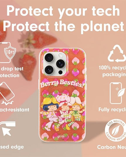 Sonix Phone Case for iPhone 15 Pro | Compatible with Magsafe | 10ft Drop Tested | Strawberry Shortcake Berry Besties