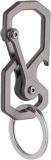 Titanium Keychain, Multifunctional Carabiner Clip Key chain Heavy Duty Car Key Organizer with Bottle Opener