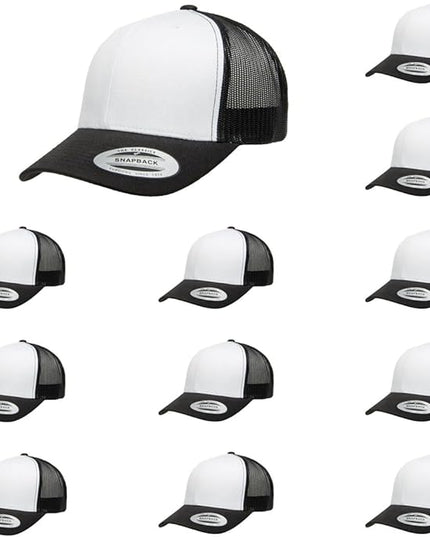 Yupoong Classic Premium Mesh 6 Panel Retro Trucker Cap | Mid Profile Snapback | OSFA | Bulk Pack Available