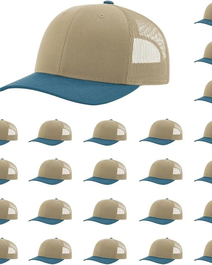 Richardson 112 Classic Six-Panel Adjustable Snapback Trucker Cap | Bulk Packs Available