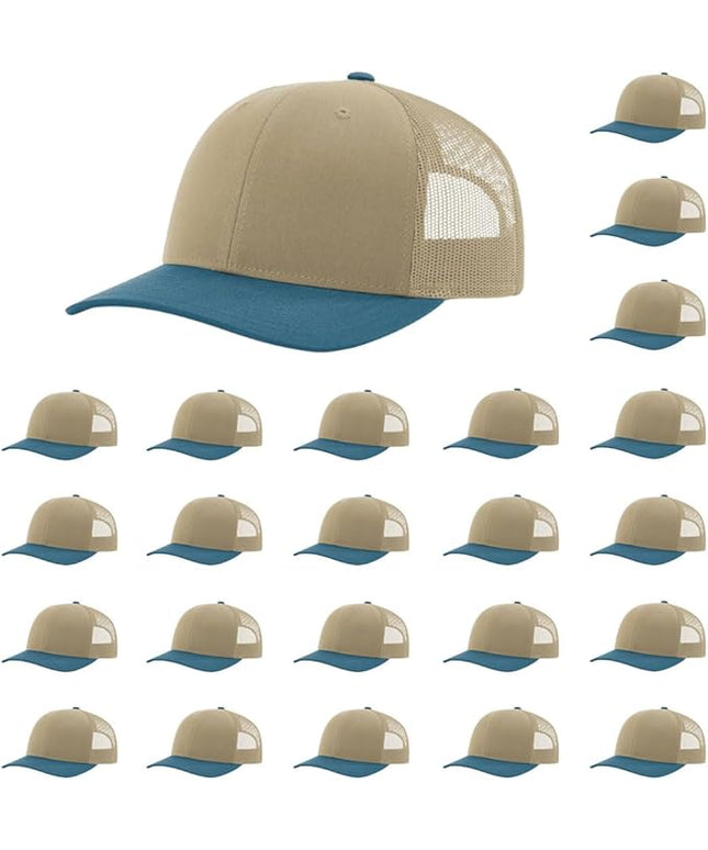 Richardson 112 Classic Six-Panel Adjustable Snapback Trucker Cap | Bulk Packs Available