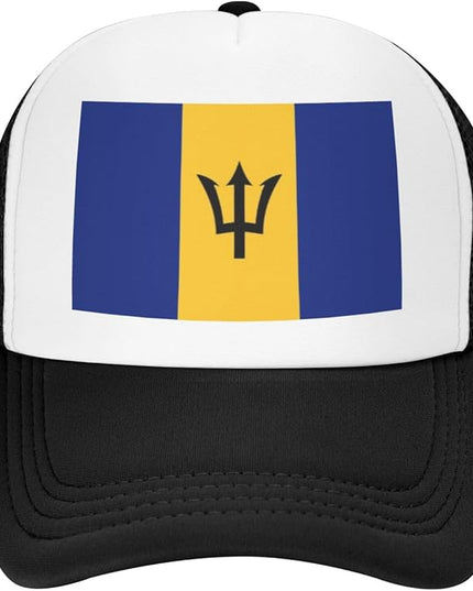Cute Flag Baseball Cap for Men Women Mesh Trucker Hat Adjustable Patriotic Snapback Baseball Hat for Sports Running