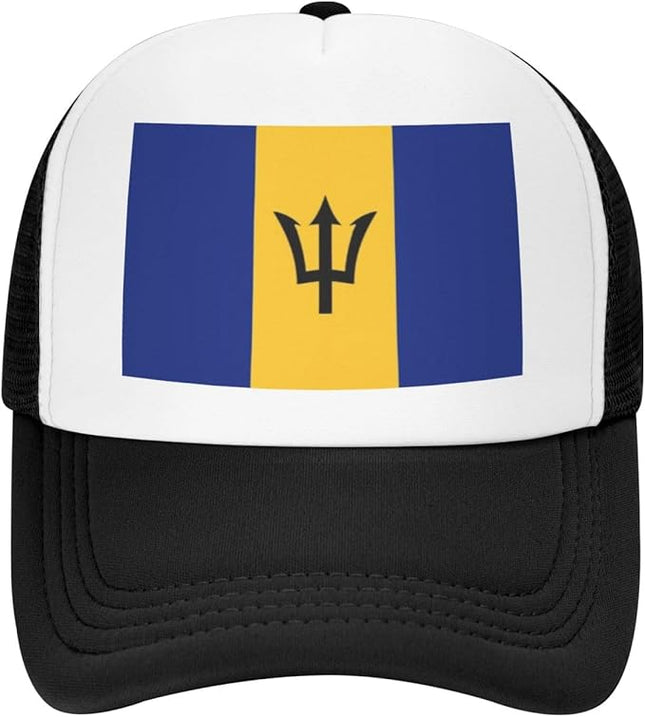 Cute Flag Baseball Cap for Men Women Mesh Trucker Hat Adjustable Patriotic Snapback Baseball Hat for Sports Running