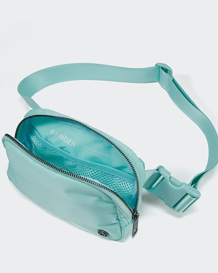 Pander Belt Bag for Women, Fashion Waist Packs, Crossbody Bags, Everywhere Belt Bag with Adjustable Strap (Pale Turquoise).