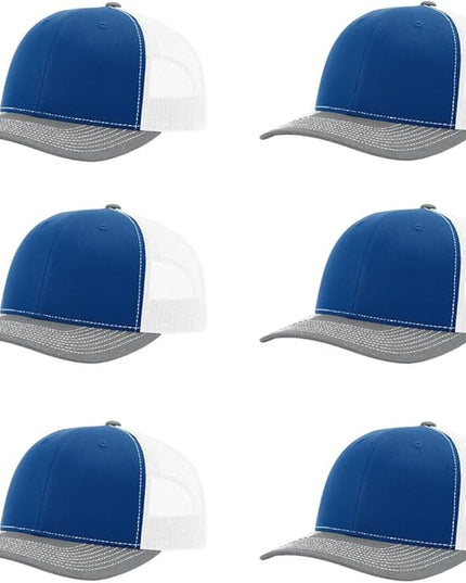Richardson 112 Classic Six-Panel Adjustable Snapback Trucker Cap | Bulk Packs Available