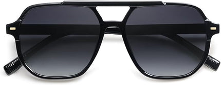 SOJOS Retro Trendy Aviator Polarized Sunglasses Men Women Vintage 70s Square Stylish Frame Sun Glasses SJ2283