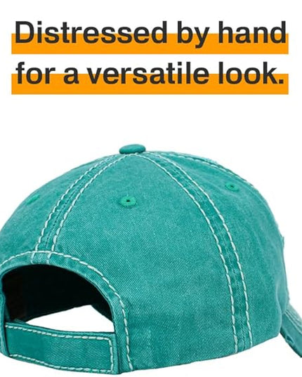 KBETHOS Vintage Washed Distressed Cotton Dad Hat Baseball Cap Adjustable Polo Trucker Unisex Style Headwear