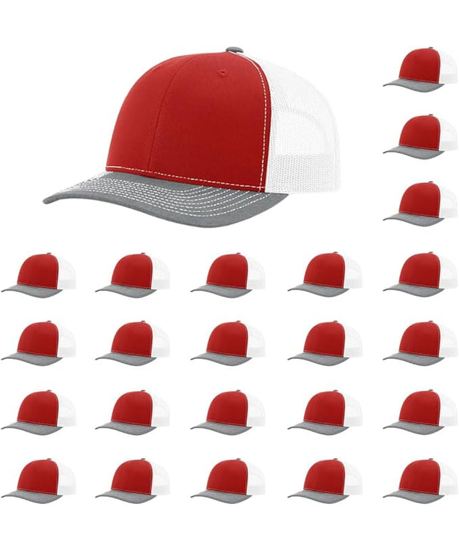 Richardson 112 Classic Six-Panel Adjustable Snapback Trucker Cap | Bulk Packs Available
