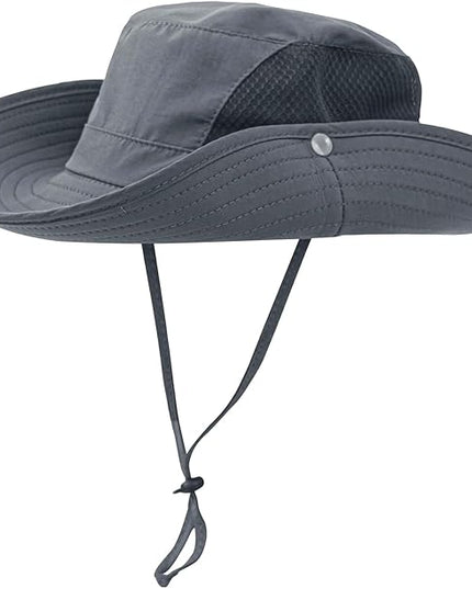 Sun Hat for Men Women UPF 50+ Fishing Hats Waterproof Wide Brim Boonie Bucket Hat for Safari Beach Hiking Garden