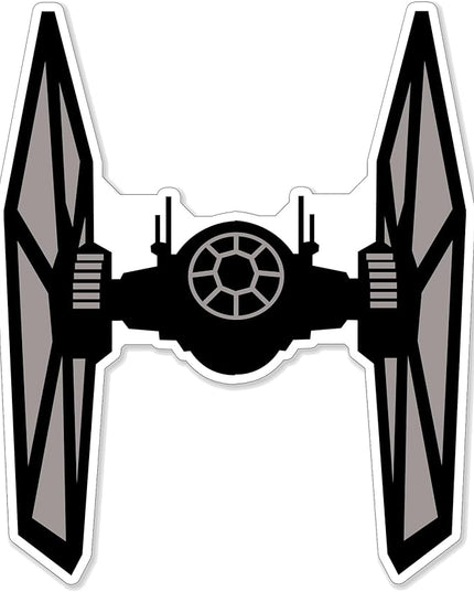 (1PC) Twin Ion Fighter Star Ship Sticker for Phone Tablet Laptop Car Truck Window | 4" Sticker