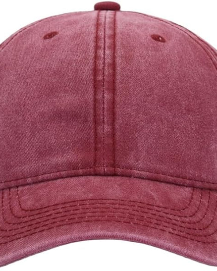 YEANIY Vintage Washed Cotton Plain Baseball Caps Adjustable Unstructured Soft Blank Casual Dad Ball Hats for Men Women