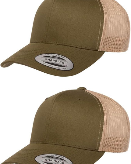 Yupoong Classic Premium Mesh 6 Panel Retro Trucker Cap | Mid Profile Snapback | OSFA | Bulk Pack Available