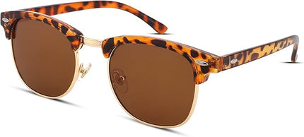 Pro Acme Semi-Rimless Polarized Sunglasses UV 400 Protection for Women Men