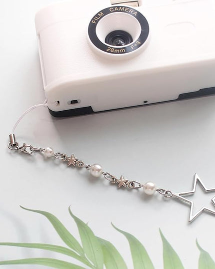 Beaded Camera Wrist Strap, Cute Phone Charms Strap, Pearl Bracelet Wrist Strap, Phone Keychain Decoration for Wallet