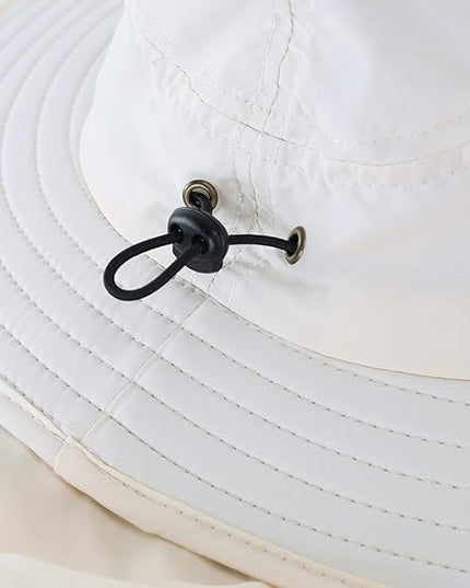 Home Prefer UPF 50+ Mens Wide Brim Fishing Hat with Neck Flap Sun Hat for Men Women Sun Protection Cap