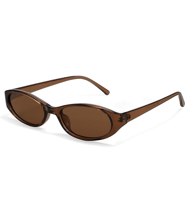 Retro Oval Sunglasses for Women 2026 90s Small Chic Cat Eye Sun Glasses Sunnies Lightweight Shades