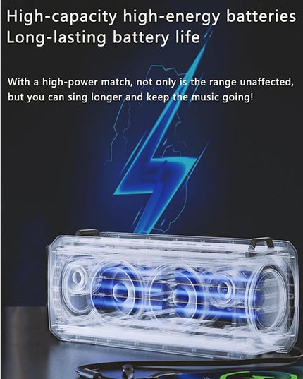 Q8 8Wx2 Wireless Bluetooth Speakers with 8Wx2 HD Crystal Clear Loud Stereo Sound,Rich Bass,Built-in Mic,2000 mAh /12H Playtime Sound Box for Home,Office,Outdoor,Travel for iPhone,Samsung (Black)