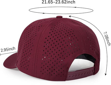 Quick Dry Baseball Cap Snapback Hats Mesh Trucker Hat for Men Women Water-Resistant Outdoor Golf Hat Ball Cap