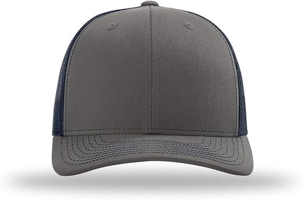 Richardson 112 Trucker Hat - Premium Adjustable Snapback Hat - Structured Six Panel Richardson Blank Caps