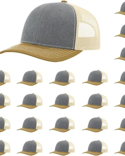 Richardson 112 Classic Six-Panel Adjustable Snapback Trucker Cap | Bulk Packs Available