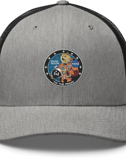 Doge/Moon NASA Logo Trucker Cap