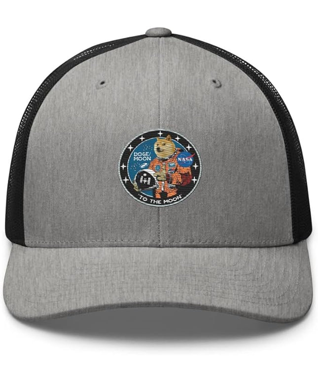 Doge/Moon NASA Logo Trucker Cap