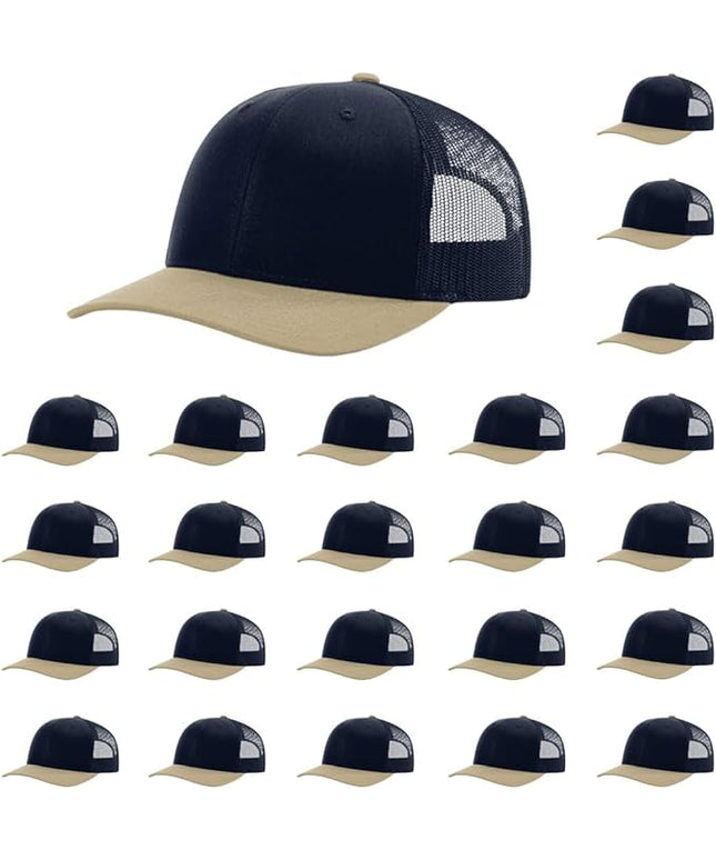 Richardson 112 Classic Six-Panel Adjustable Snapback Trucker Cap | Bulk Packs Available