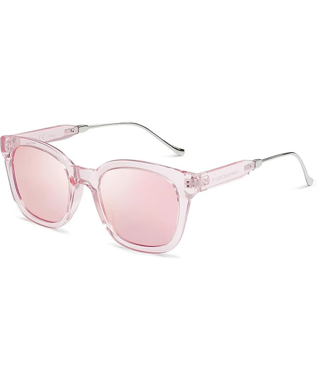 SOJOS Classic Square Polarized Sunglasses Womens Mens Retro Trendy UV400 Sunnies SJ2050