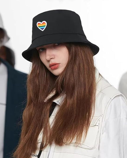 XYIYI Fashion Embroidery Bucket Hat Cotton Beach Fisherman Hats for Women Girls