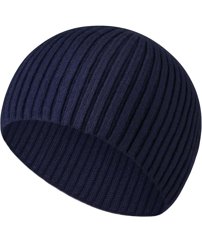 Heniho Winter Wool Beanies for Men Women, Warm Plain Toboggan Hats Ski Running Knit Skull Cap
