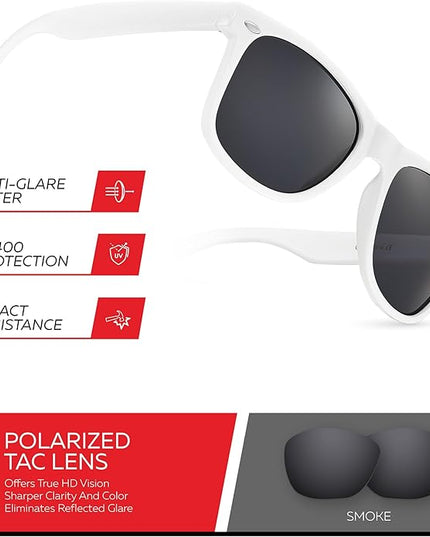 Retro Rewind Polarized Sunglasses for Men and Women - UV Protection Classic Sun Glasses