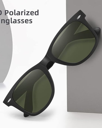 MEETSUN Polarized Sunglasses for Women Men Classic Retro Square Frame Driving Sun Glasses UV Protection