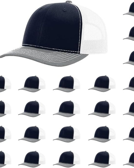 Richardson 112 Classic Six-Panel Adjustable Snapback Trucker Cap | Bulk Packs Available
