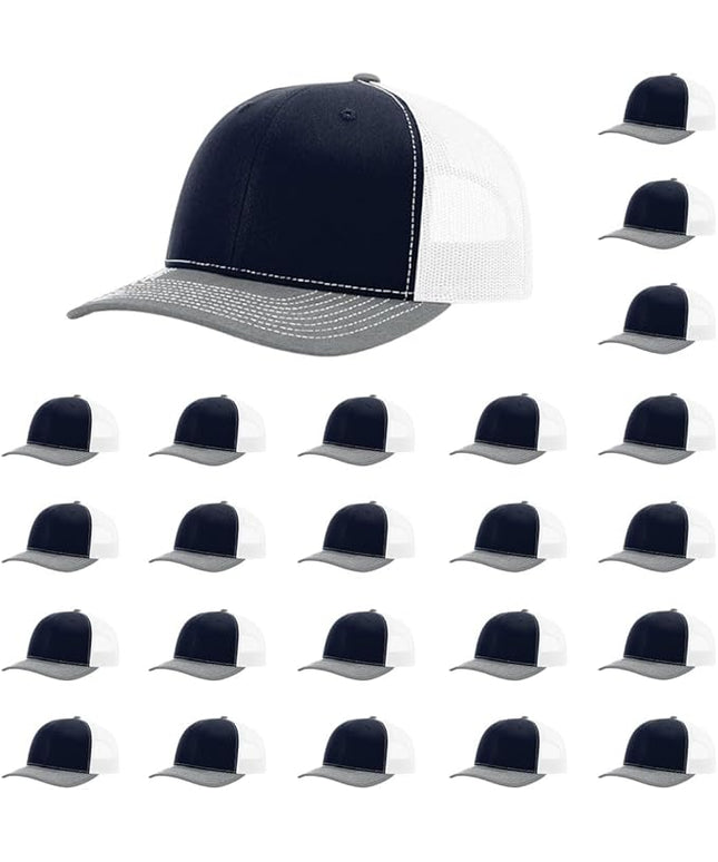 Richardson 112 Classic Six-Panel Adjustable Snapback Trucker Cap | Bulk Packs Available