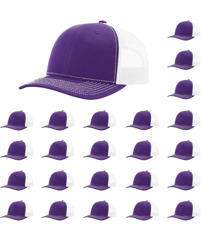 Richardson 112 Classic Six-Panel Adjustable Snapback Trucker Cap | Bulk Packs Available