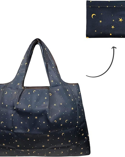 allydrew Large Foldable Tote Nylon Reusable Grocery Bags