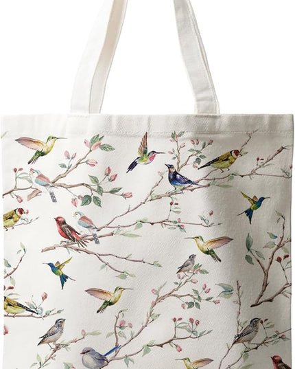 Horaldaily Canvas Tote Bag,Reusable Shoulder Tote Bag for Women Lady Casual Vacation, Shopping, Work, Gym